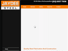 Tablet Screenshot of jaydeesteel.com.au